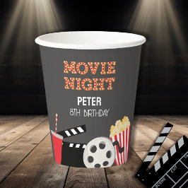 Backyard Movie night Party Paper Cup Pappbecher