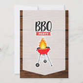 BACKYARD PARTY BBQ BIRTHDAY INVITATION EINLADUNG (Rückseite)