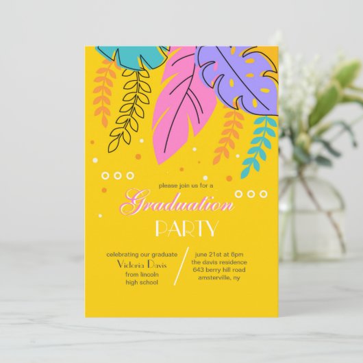 Backyard-Party Einladung (Stehend Vorderseite)