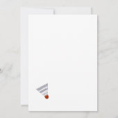 Backyard Picnic Games/ Badminton Einladung (Rückseite)