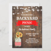 Backyard Picnic Party Einladung (Vorderseite)