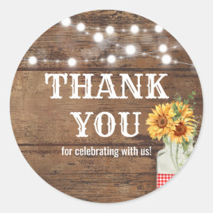 Backyard Picnic Party Runder Aufkleber