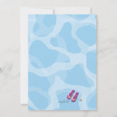 Backyard Pool-Party Einladung (Rückseite)