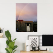 Backyard Rainbow Poster (Heimbüro)