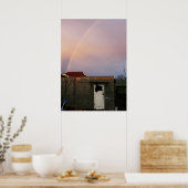 Backyard Rainbow Poster (Küche)
