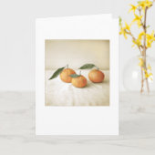Backyard Satsuma Orange Foto Painting Blank Karte (Gelbe Blume)