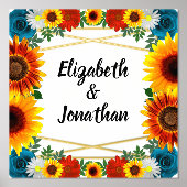 Backyard Summer Floral Geometric Foliendrucke (Vorderseite)