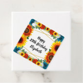 Backyard Summer Floral Geometric Geschenkanhänger (Beispiel)