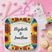 Backyard Summer Floral Geometric Pappteller (Party)