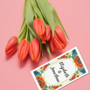 Backyard Summer Floral Geometric Serviette