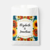 Backyard Summer Floral Geometric Wedding Geschenktütchen (Vorderseite)