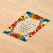 Backyard Summer Floral Graduation Party Acryleinladungen (Ablage )