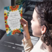 Backyard Summer Floral Open House Einladung