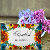 Backyard Summer Floral Zubehörtasche