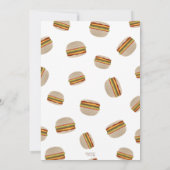 Backyard Summer GRILLEN Hamburger Design Einladung (Rückseite)