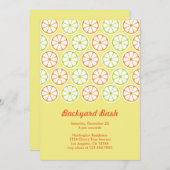 Backyard Summer Party Einladung (Vorne/Hinten)