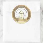 Backyard versteckt Honey Pure Honey Gold Runder Aufkleber (Tasche)