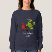 Backyard Vogelbeobachter Gift / Kardinal Bird auf  Sweatshirt (Vorderseite)