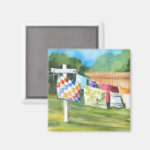 Backyard Washline Magnet (Vorderseite/Rückseite)