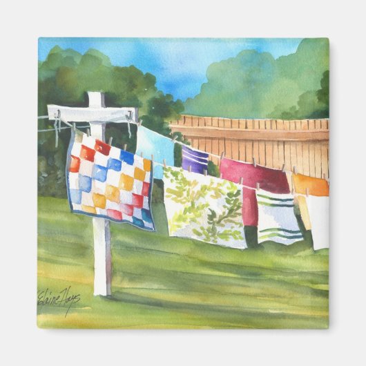 Backyard Washline Magnet (Vorne)