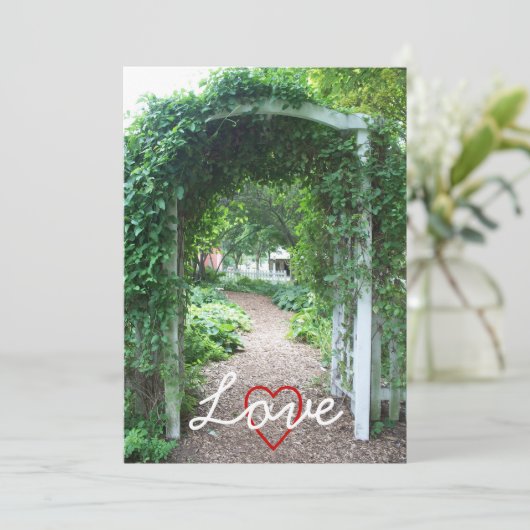 Backyard Wedding - Einladung zur Hochzeit (Stehend Vorderseite)