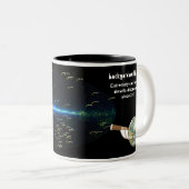 Backyard Worlds Science Team Tasse, Black Zweifarbige Tasse (VorderseiteRechts)