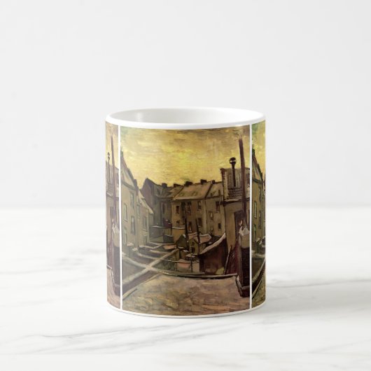Backyards of Old Houses by Vincent van Gogh Kaffeetasse (Mittel)