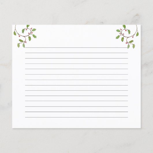 Backzubehör für Ferien Rezept Karte (Rückseite)