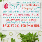 Backzuckerkoch Rezept Küchentuch (Gefaltet)