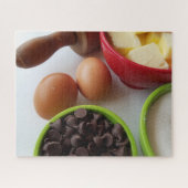 Backzutaten mit Schokoladenchips Puzzle (Horizontal)
