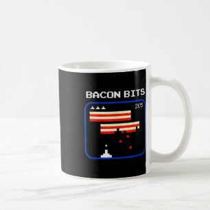 Bacon 8-Bit Video Game Player Retro Nerd Geek Kaffeetasse