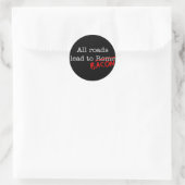Bacon Alle Straßen Runder Aufkleber (Tasche)