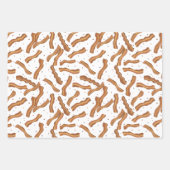 Bacon and bits pattern geschenkpapier set (Vorderseite)