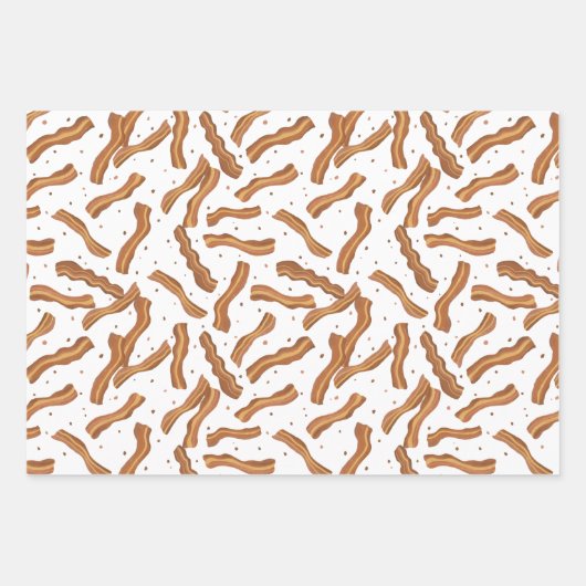 Bacon and bits pattern geschenkpapier set (Vorderseite)