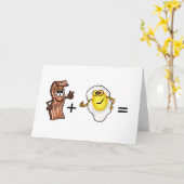 Bacon and Egal Romantische Paare Grußkarte Karte (Gelbe Blume)