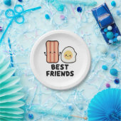 Bacon and Egg Best Friends Pappteller (Party)