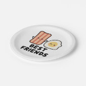 Bacon and Egg Best Friends Pappteller (Schrägansicht)