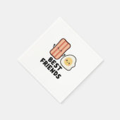 Bacon and Egg Best Friends Serviette (Ecke)