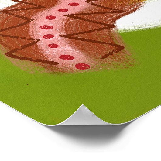 Bacon and Egge Frühstück Poster Wall Art (Ecke)