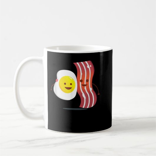 Bacon and Eggs Best Breakfast Brunch Friends T-Shi Kaffeetasse (Links)
