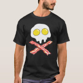 BACON AND EGGS COOL SKULL BONES SPOOF T-Shirt (Vorderseite)