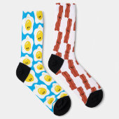 Bacon and Eggs Fun Mismatch Socken (Rechts)