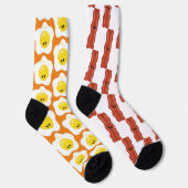 Bacon and Eggs Fun Mismatch Socken (Rechts)