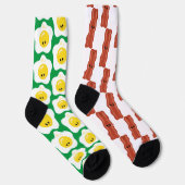 Bacon and Eggs Fun Mismatch Socken (Rechts)