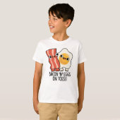 Bacon And Eggs On Toes Funny Toast Pun  T-Shirt (Vorne ganz)