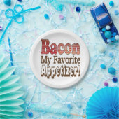 Bacon Appetizer Paper Plate Pappteller (Party)