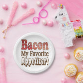 Bacon Appetizer Paper Plate Pappteller (Party)