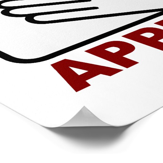 Bacon Applaud Poster (Ecke)