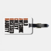 Bacon Attitude Gepäckanhänger (Rückseite horizontal)