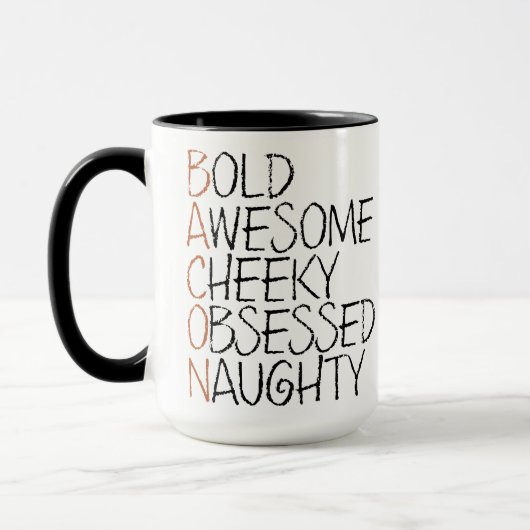 Bacon Attitude Tasse (Links)
